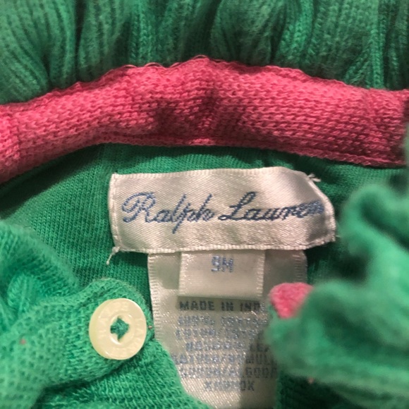 Ralph Lauren Green Dress with Bloomer - Picture 2 of 4